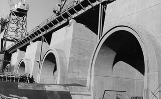 Oahe Dam Cement Structure